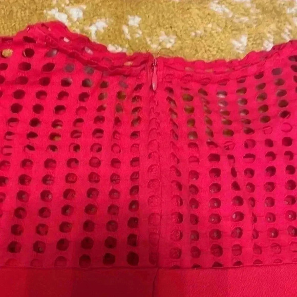 Michael Kors fit in flare mesh stretch little red dress, XL - Picture 5 of 5